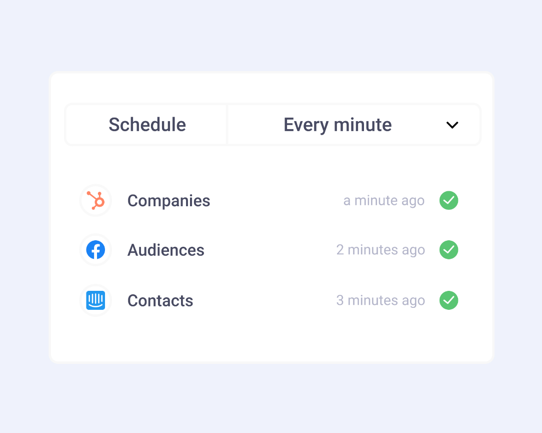 Schedule syncs